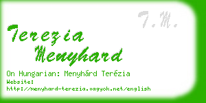 terezia menyhard business card