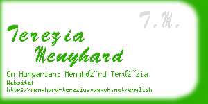 terezia menyhard business card